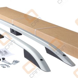 Barres de toit pour Dacia Sandero I portes 2009>2020 longitudinales alu + pieds plastique noir RETOUR CLIENT